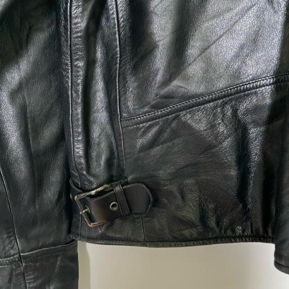 Harley-Davidson Black Leather Biker Jacket - Picture 9 of 10